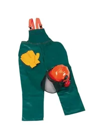 Schnittschutz Sicherheits Starter Set: Hose Gr.48, Helm, Handschuhe