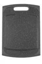 Schneidebrett mit Saftrinne, in Granitoptik, Schwarz, 360 x 250 mm
