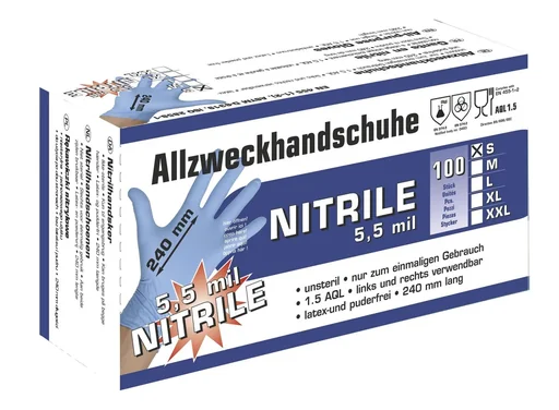 "Nitrilhandschuhe Größe XL, 100 St. image"