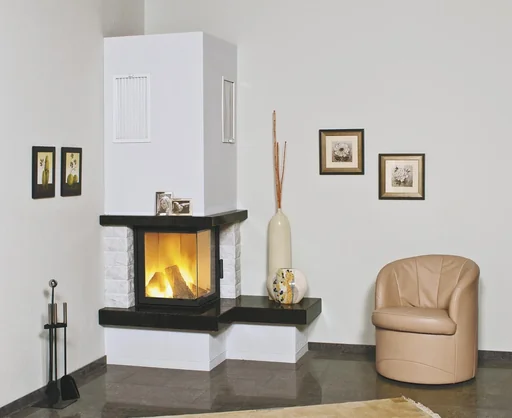 "Heizkamin Nebraska Bank rechts Zeitbrand 4-8 kW royal-black/natur image"