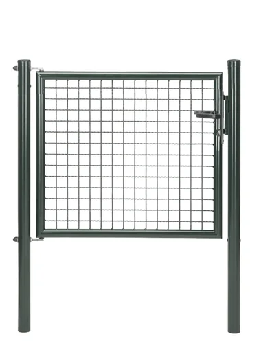 "Wellengitter-Einzeltor mit Zubehör, anthrazit-metallic, Breite 100 cm, Höhe 75 cm image"