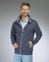 Sweatjacke, Farbe marine/melange, Gr.XL