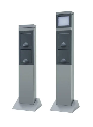 "Garten Steckdosensäule 2fach, aus Alu image"