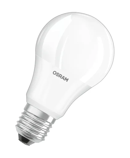 "LED Lampe Star in Glühlampenform mit Tageslicht Sensor, 10 Watt, E27, warmweiß, matt image"