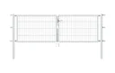 Doppeltor Flexo mit Zubehör, feuerverzinkt, Breite 250 cm, Höhe 100 cm, PF: 60x60 cm
