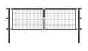 Doppeltor Flexo mit Zubehör, anthrazit, Breite 250 cm, Höhe 80 cm, PF: 60x60 cm