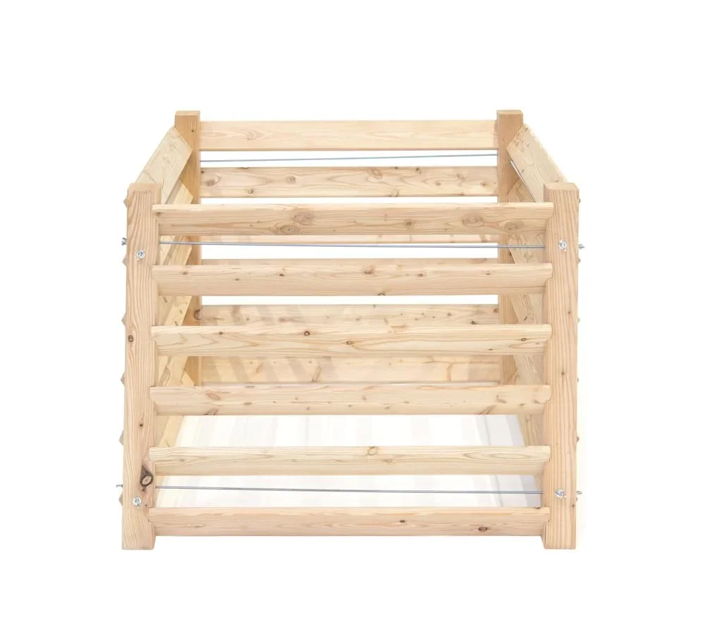 "Westmann Komposter Konni M, 100×100×80 cm, Natur – FSC-Lärchenholz, 800 l image"