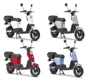 E-Roller "Messina" 45 km/h blau - Sparsam - Effizient dank hochwertigem Radnabenmotor und Lithium-Akku