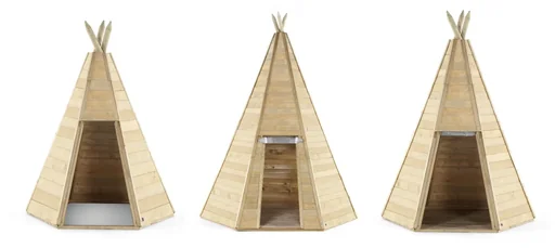 "Holz Tipi Hideaway 230, Outdoor-Tipi für Kinder aus Holz, Spielzelt, 2,30 m hoch, natur image"