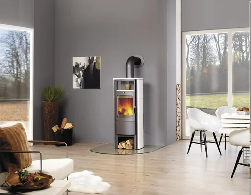 "Kaminofen Opera-B Grande(5 kW) meteor-schwarz, Dauerbrand, Automatik image"