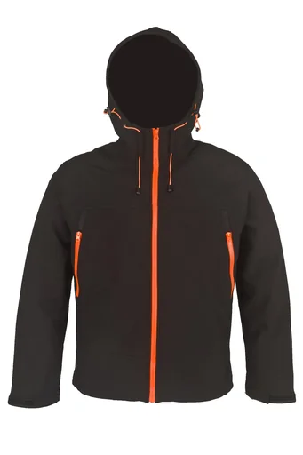 "Softshelljacke, Farbe schwarz-orange, Größe 3XL image"