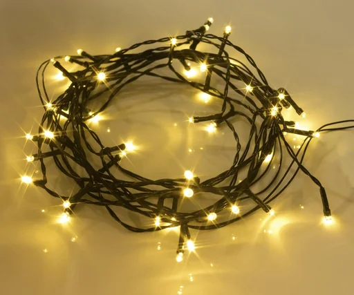 "LED Lichterkette mit 24 warmweißen LEDs, 2,2m, IP44, batteriebetrieben image"