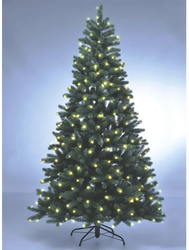 "Weihnachtsbaum mit Lichterkette, 312 LEDS, H 210, inkl. Standfuß image"