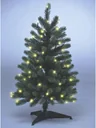 Weihnachtsbaum 120 cm mit Lichterkette, 118 LEDs inklusive Standfuß