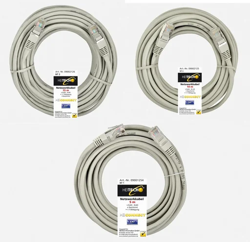 "Netzwerkkabel 5m, RJ45-RJ45, geschirmt, 1:1 Belegung image"