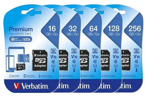 "32 GB microSDHC Speicherkarte mit SD Karten-Adapter, Class10 image"