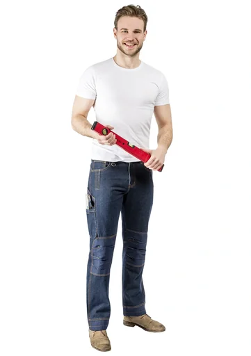 "Arbeitsjeans mit Kniebesatz, Farbe blau, Gr.60 image"