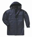 Thermoparka mit Kapuze, Farbe marine/schwarz, Gr. XL