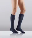 Travel-Stützstrümpfe, Mikrofaser, 2er, Größe M (39-41), Blau