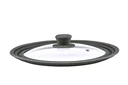 Universal - Glasdeckel mit Silikonrand für 24/26/28cm
