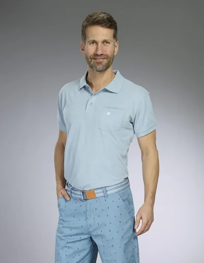 "Poloshirt, Farbe hellblau, Gr.2XL image"