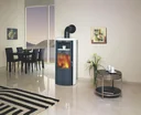 Kaminofen Vito WW ECOplus (14,2kW) creme-weiss, Feinstaubfilter, Dauerbrand, Automatik, Externe Zuluft, Warmwasser