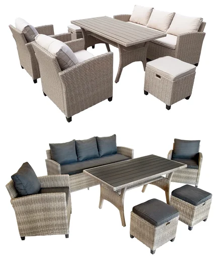 "Dining-Lounge Madeira II grau mit dunklen Kissen image"
