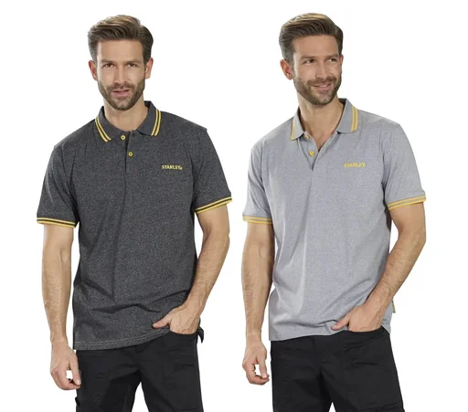 "Poloshirt, Farbe silber/melange, Gr.L image"