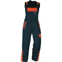 Schnittschutz Latzhose, schwarz, Gr. 54