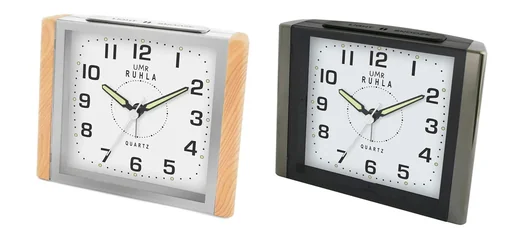 "Quarz Wecker mit Cresendo Alarm, Holz image"