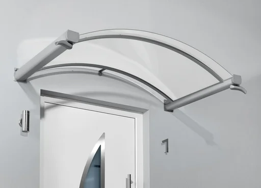 "Bogenvordach Typ BV/B, 2000 x 900 x 300 mm, Farbe weiß -20 kg image"