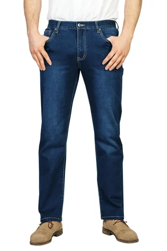 "Joggpants aus Stretchdenim, Farbe bluestone, Gr. 60 image"