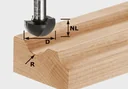 Hohlkehlfräser HW R9,7