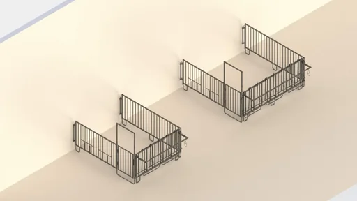 "Modulare Zaunaufstallung, Einzelset für 5er Kälbergruppe image"