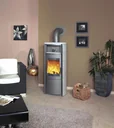 Kaminofen Nika ECOplus (5 kW) meteor-schwarz, Dauerbrand, 3in1-Komfortregelung