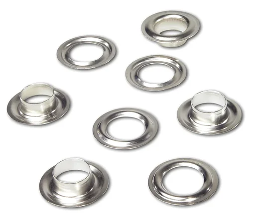 "Ösen 10,0 mm Messing - vernickelt, 25 Stück image"