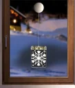 LED Fensterbild Schneeflocke mit Saugnapf