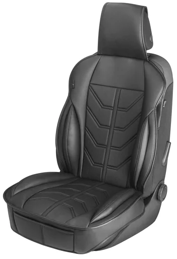 "PKW Sitzauflage Kimi, Auto-Sitzaufleger im Rennsportdesign schwarz image"