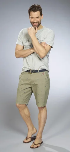 "Shorts mit Maritimem Print, Farbe khaki, Gr.3XL image"