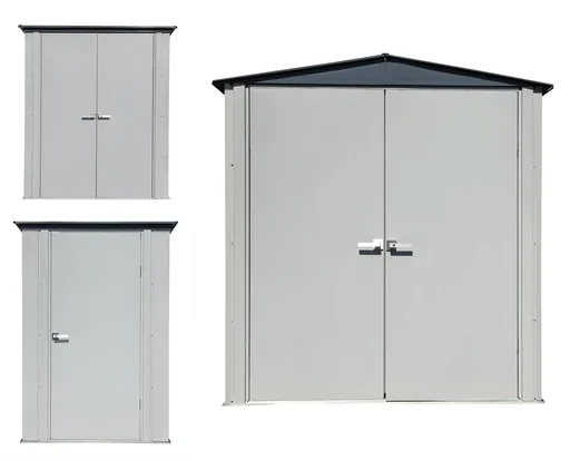 "Geräteschrank 5x3 lichtgrau/anthrazit 1,72 x 1 x 1,89 m image"