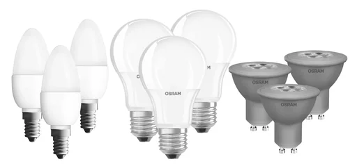 "LED Classic Kerzenlampe mit 5,5 Watt, E14, matt, warmweiß - im 3er Set image"