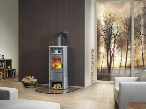 "Kaminofen Opera-B Grande(7 kW) creme-weiss, Dauerbrand, Automatik image"