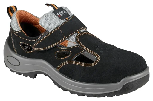 "Sicherheits-Sandale S1 safety&more schwarz-grau, Gr. 42 image"