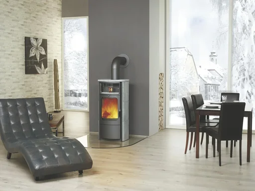 "Kaminofen Opera-B (7 kW) creme-weiss, Dauerbrand, Automatik image"