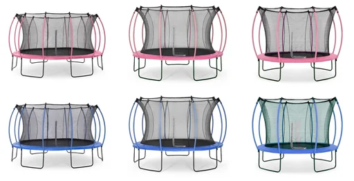 "Springsafe Trampolin Colours 426 cm mit Sicherheitsnetz, Outdoor-Trampolin, Durchmesser 426 cm, rund, pink image"