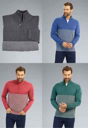 "Pullover mit Reißverschluß, Farbe anthrazit, Gr.XL image"