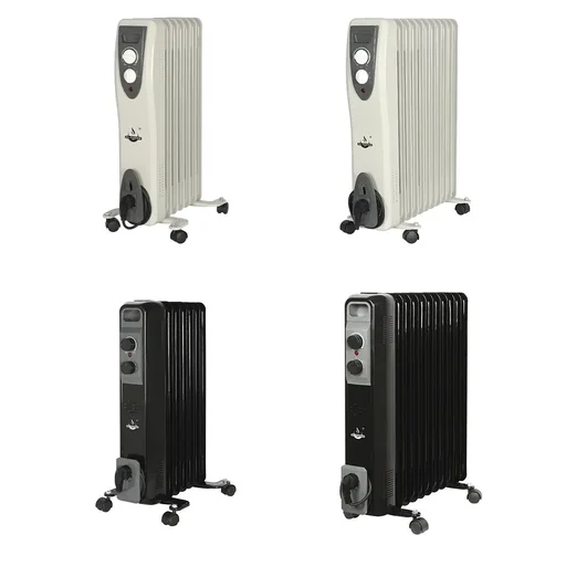 "Mobiler Ölradiator, schwarz, 11 Rippen image"
