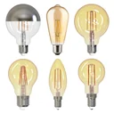 LED Retro Deko Tropfenlampe gold mit 1,5 Watt, E14, 2000 Kelvin