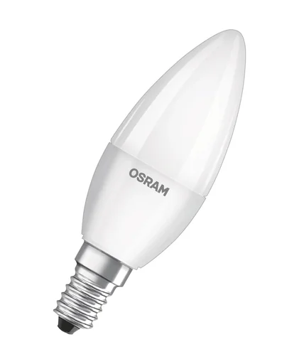 "LED Lampe Retrofit in Kerzenform mit 5,5 Watt, E14, warmweiß, matt - 4 Stück image"