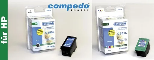 "Druckerpatrone für HP 350XL/CB336EE schwarz image"
